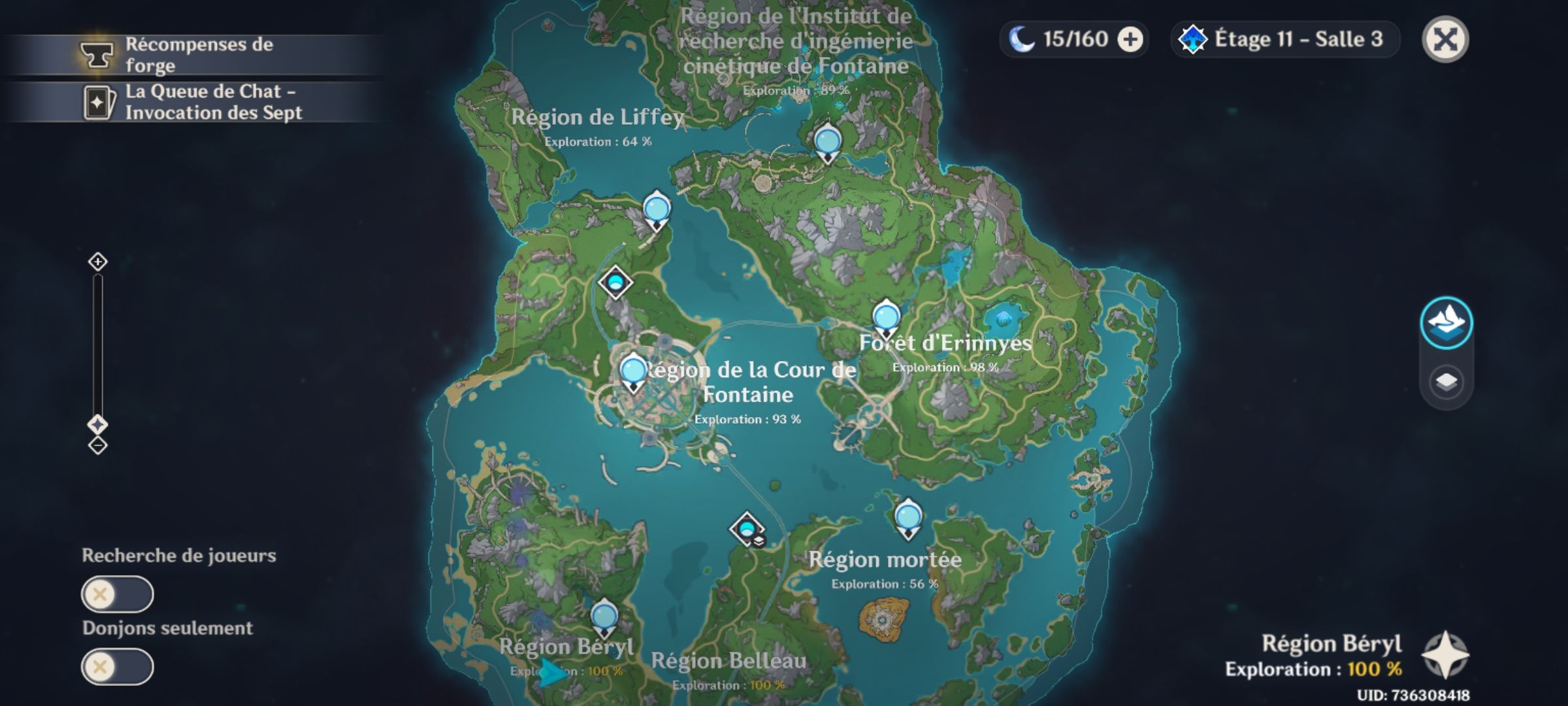 Mes régions de fontaine (%) Genshin Impact | HoYoLAB