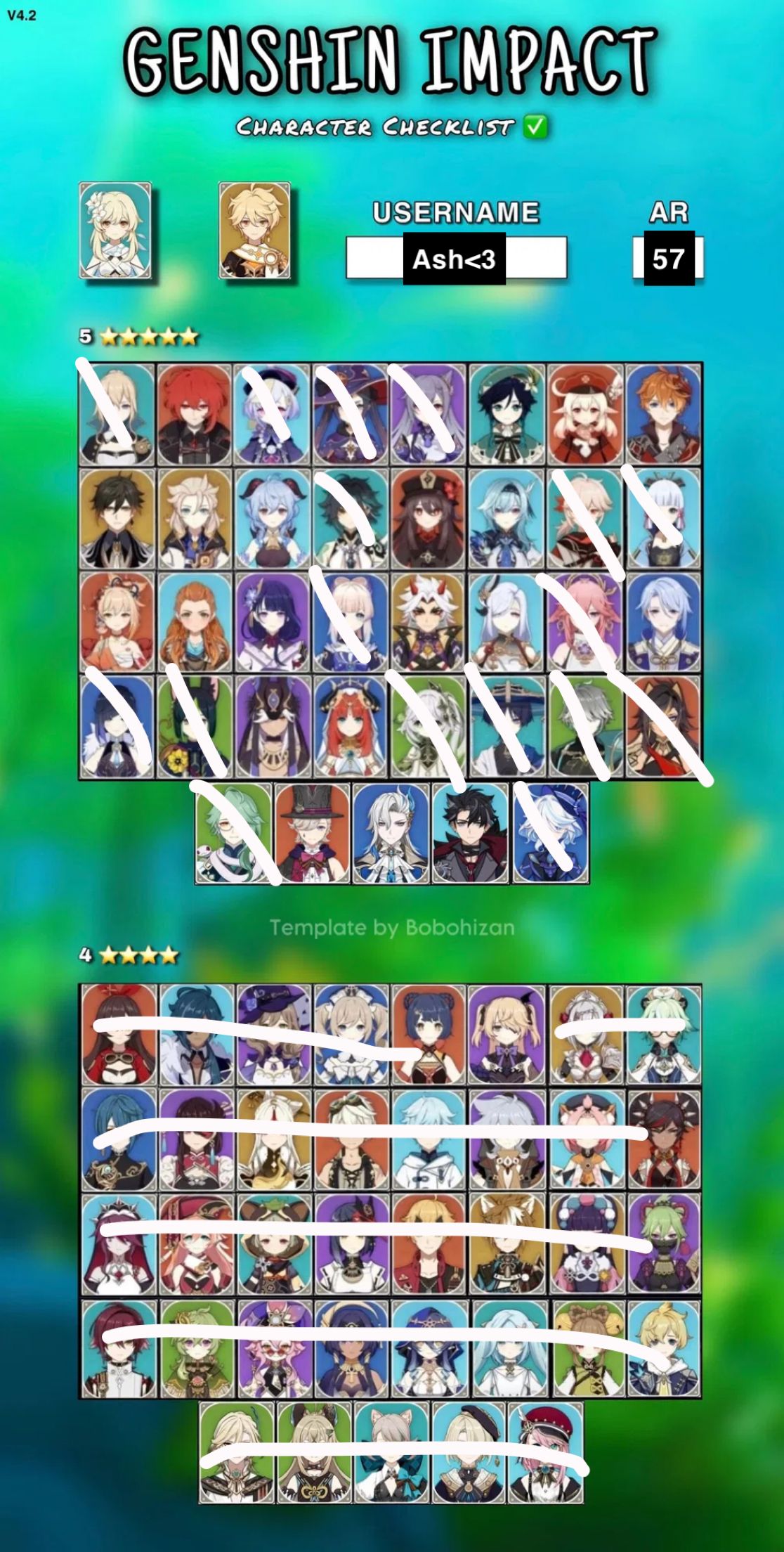 characters i have and dont have v4.2 Genshin Impact | HoYoLAB
