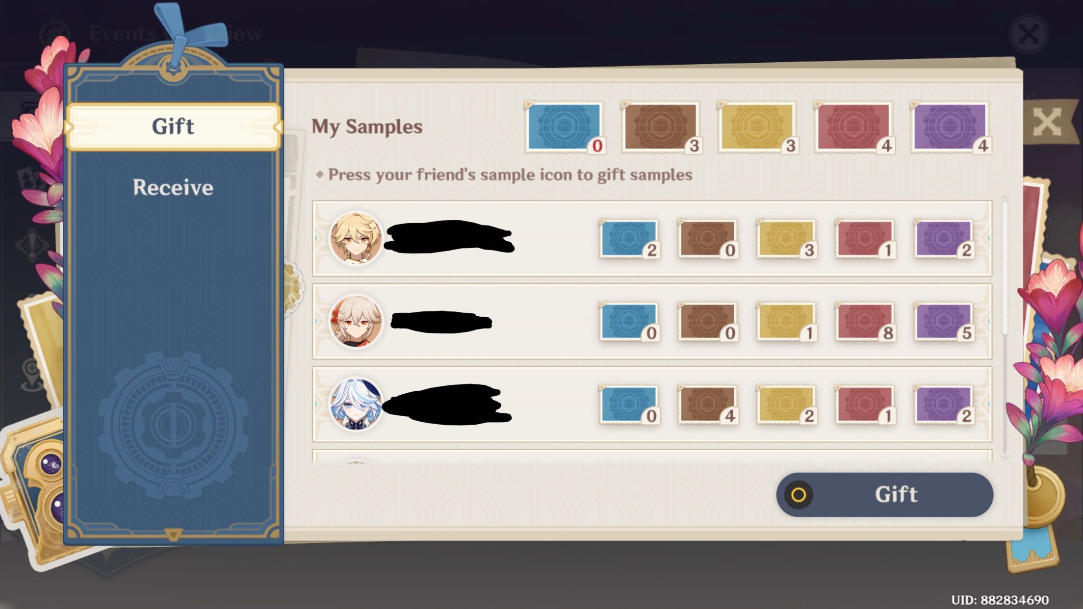 Photo sample exchange! Genshin Impact HoYoLAB