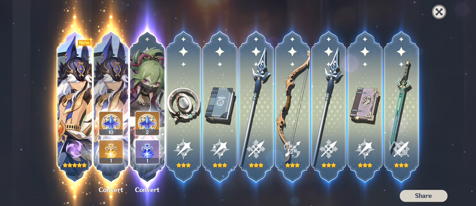 My first Double 5 star in one ten pull 🤯 Genshin Impact | HoYoLAB