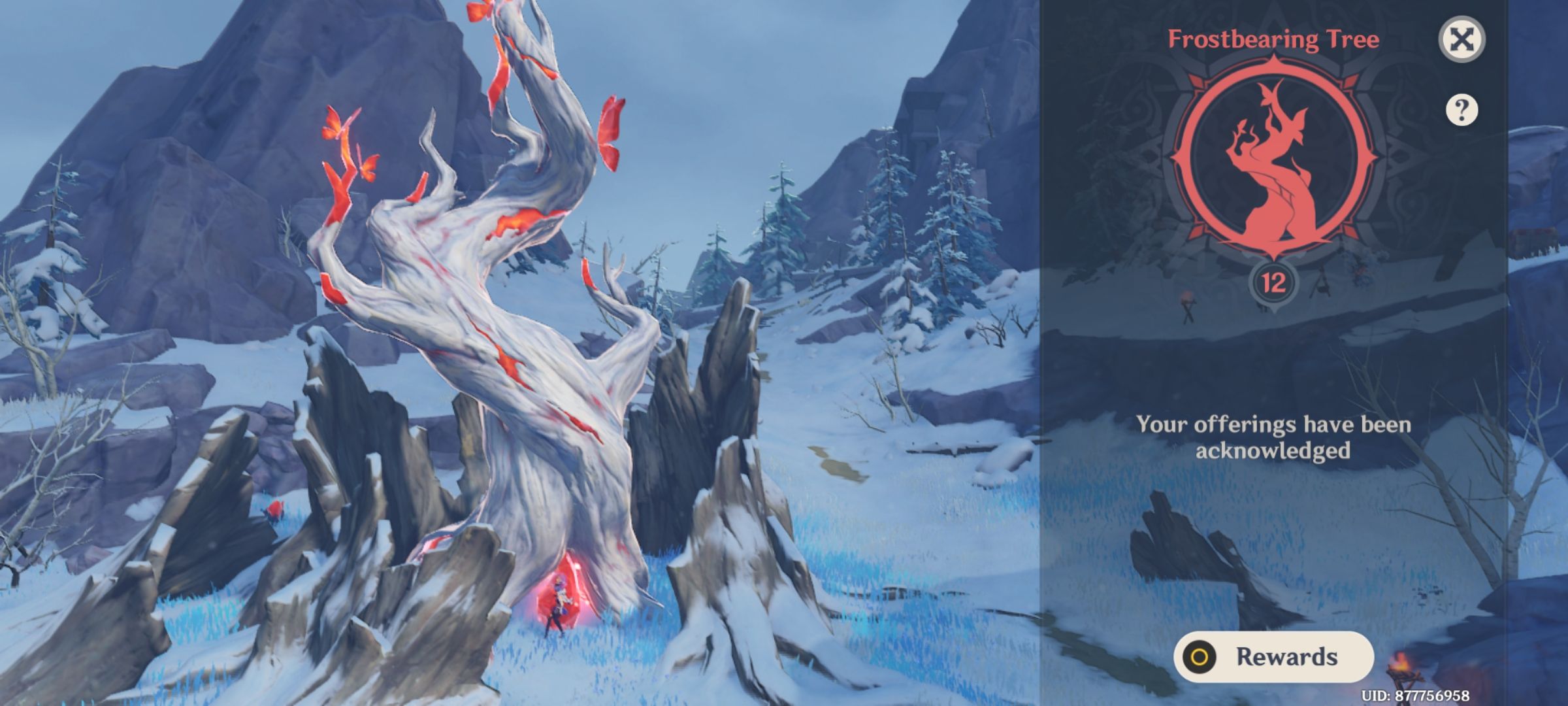 Frost Bearing tree level maxed HoYoLAB