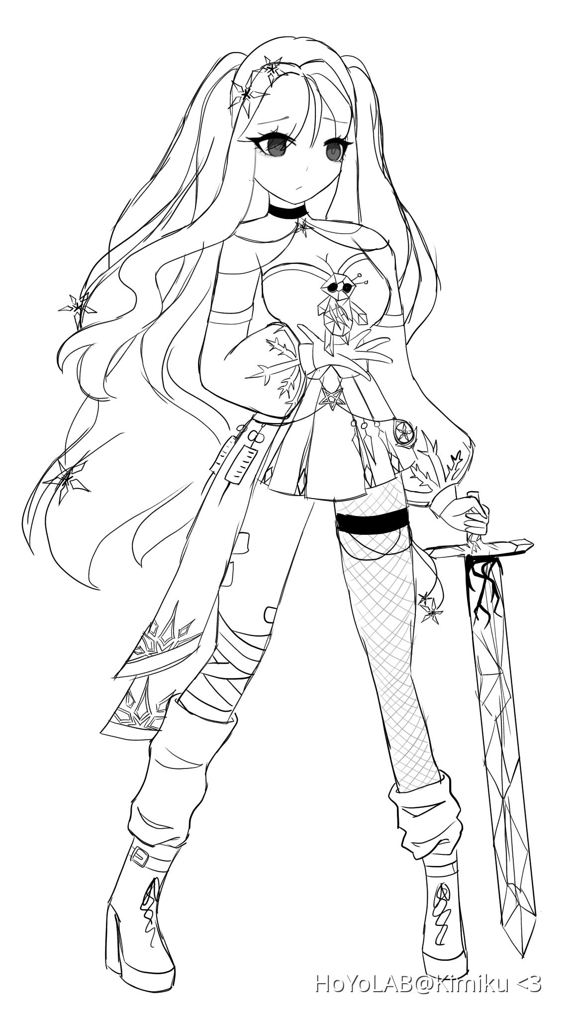 my-genshin-oc-sketch