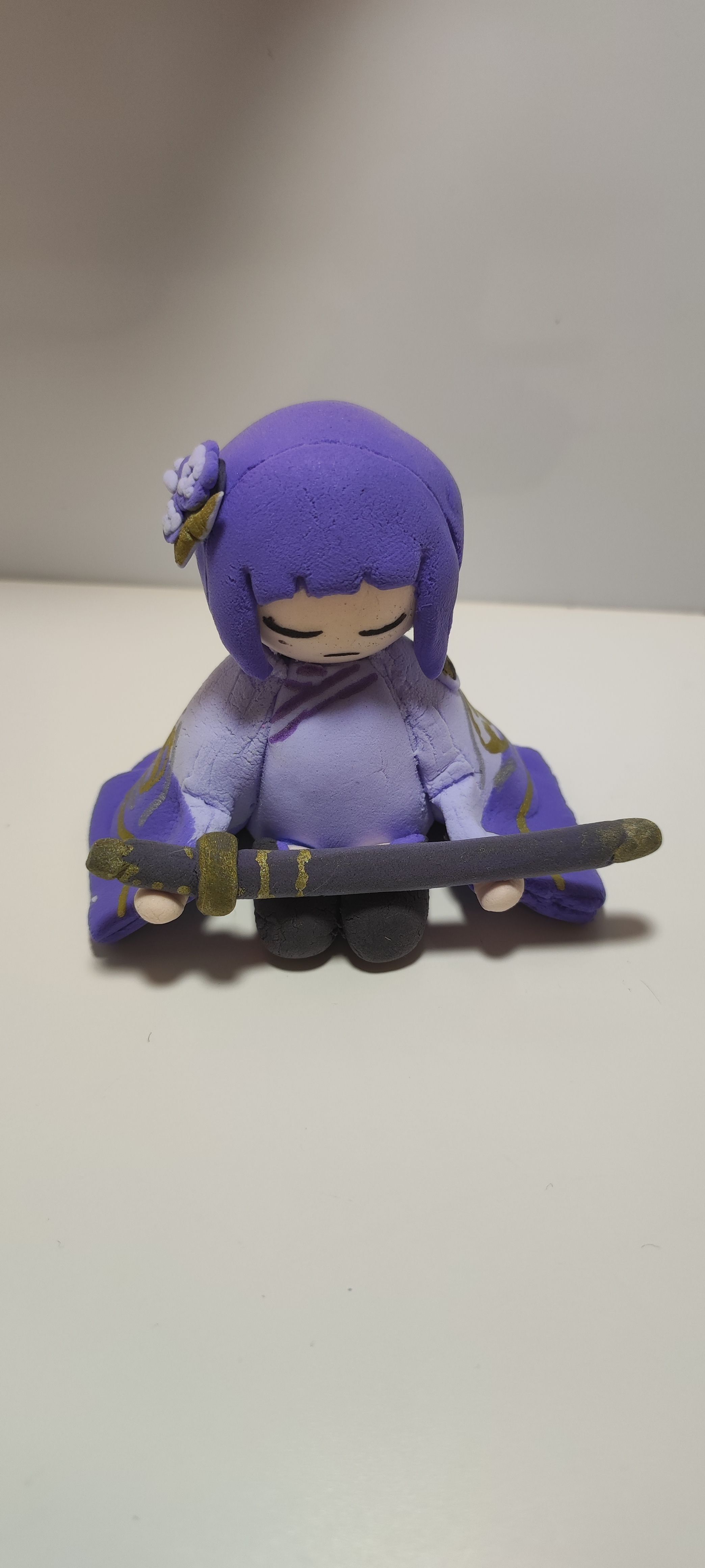 Фигурка Сёгун Райден из лёгкого пластелина Genshin Impact | HoYoLAB