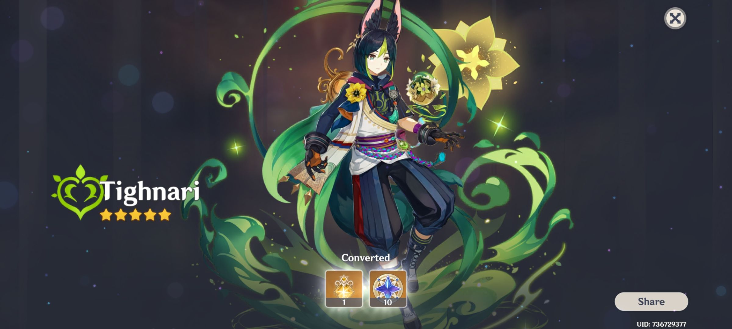 15 or 16 pity tighnari and 34 pity weapon banner and this is my only