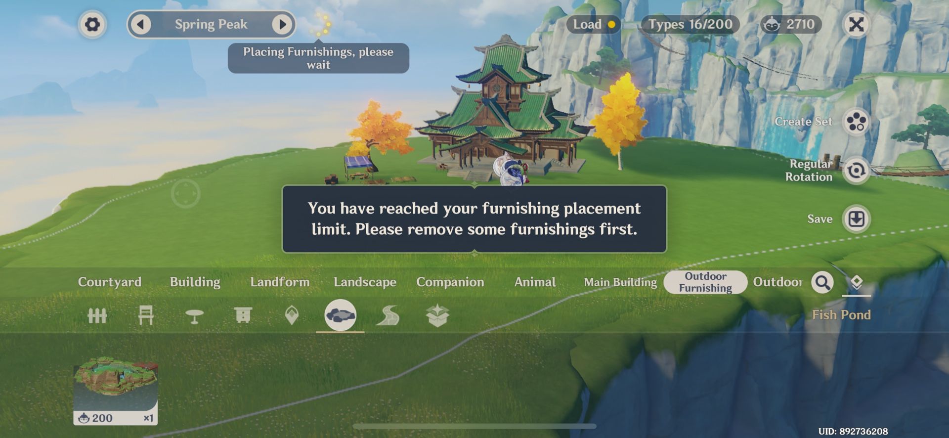 Can someone explain to me furnishing limit? Genshin Impact HoYoLAB