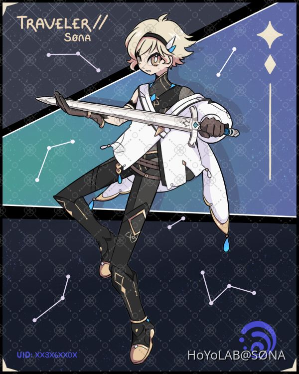 designed a Traveler OC Genshin Impact | HoYoLAB