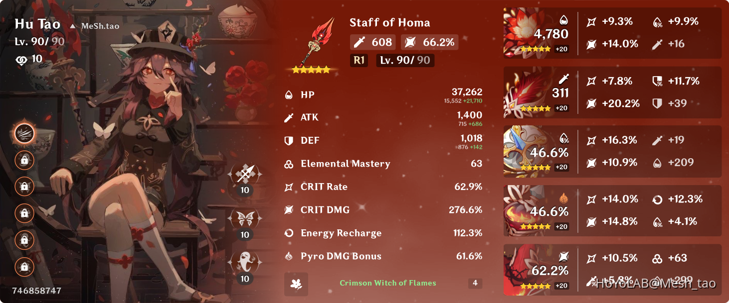My Hutau build : solo & with hydro team Genshin Impact | HoYoLAB