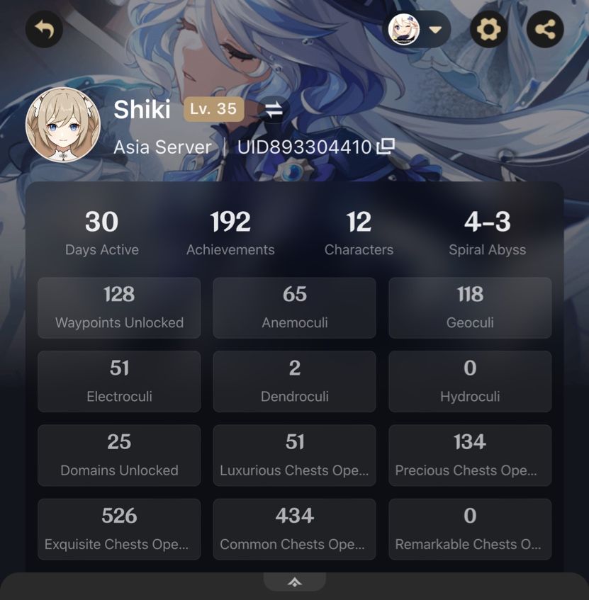 30 days of playing Genshin Genshin Impact | HoYoLAB