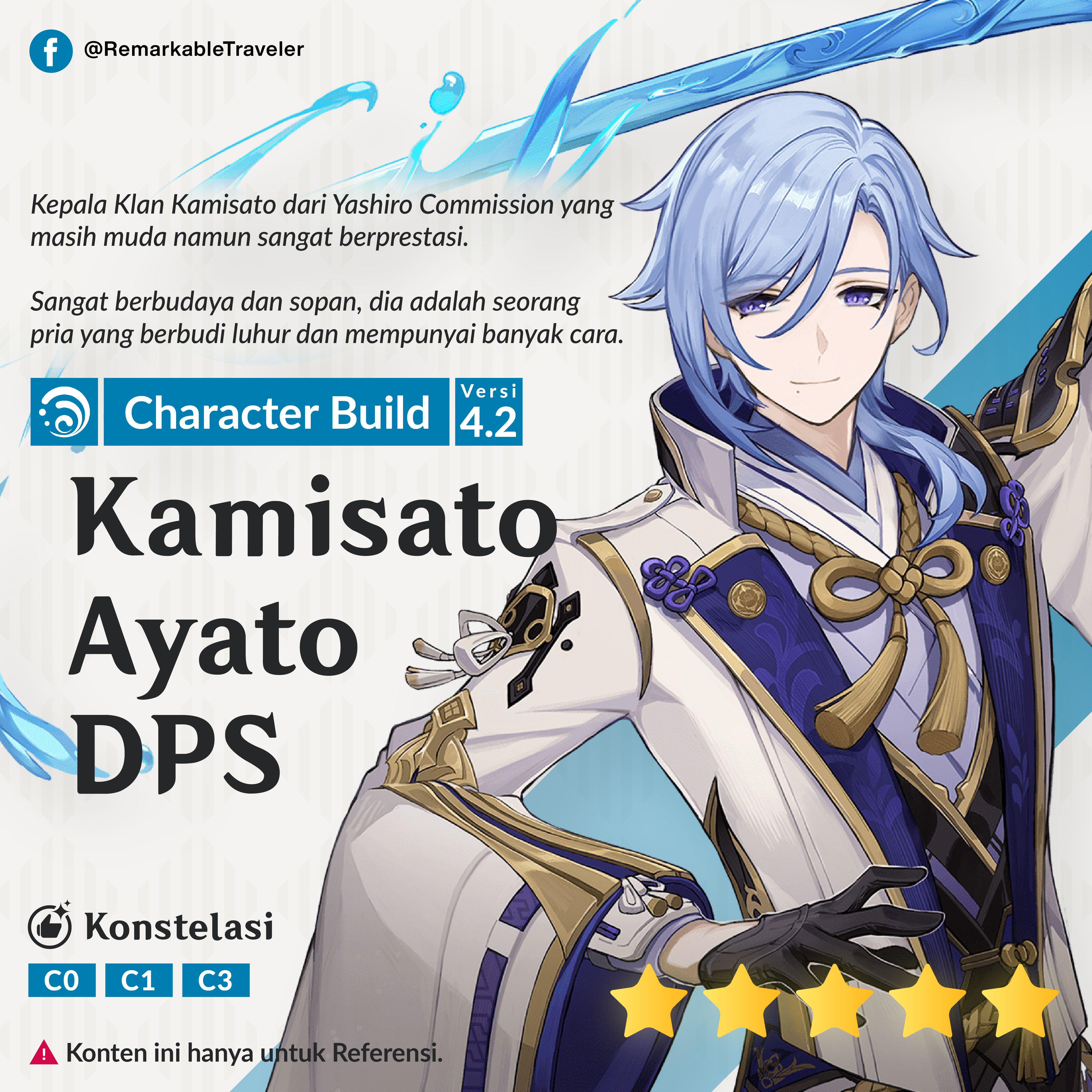 [Mini Guide] Character Build Kamisato Ayato DPS [Build Karakter Ayato
