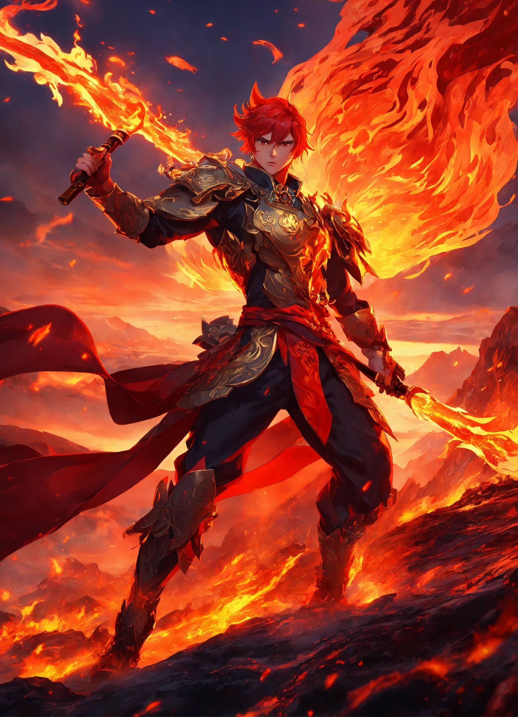 AI Generated Fire Characters Genshin Impact HoYoLAB