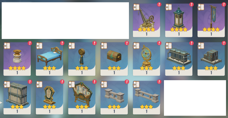 Ver.4.2攻略】フォンテーヌの調度品設計図／珍奇な宝箱(全15個