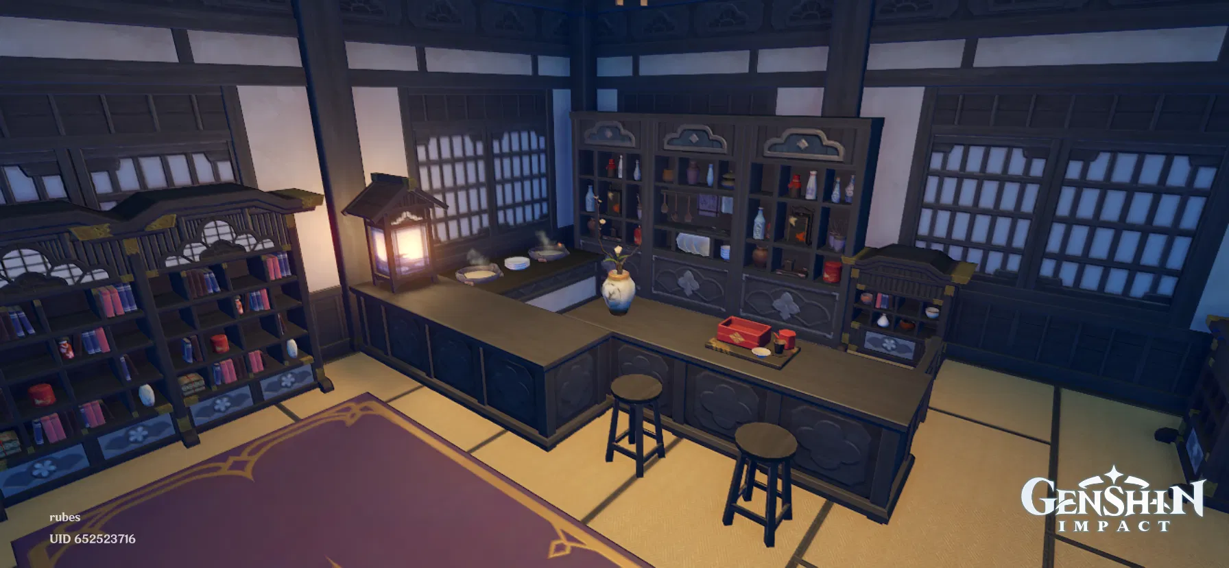 inazuma hotpot restaurant with living quarters teapot build! Genshin