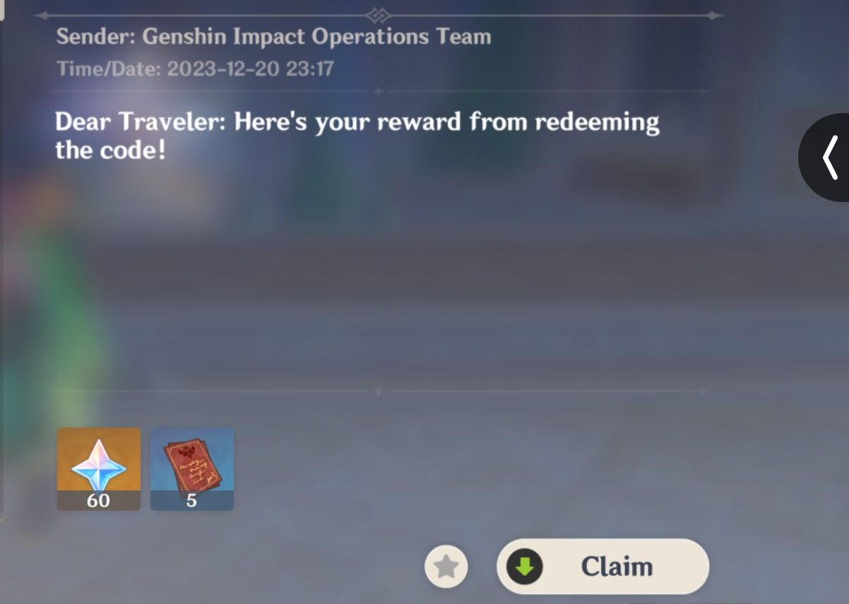 4.3 version 60 Primo Code and Mora Codes [MoraCodes may expire soon