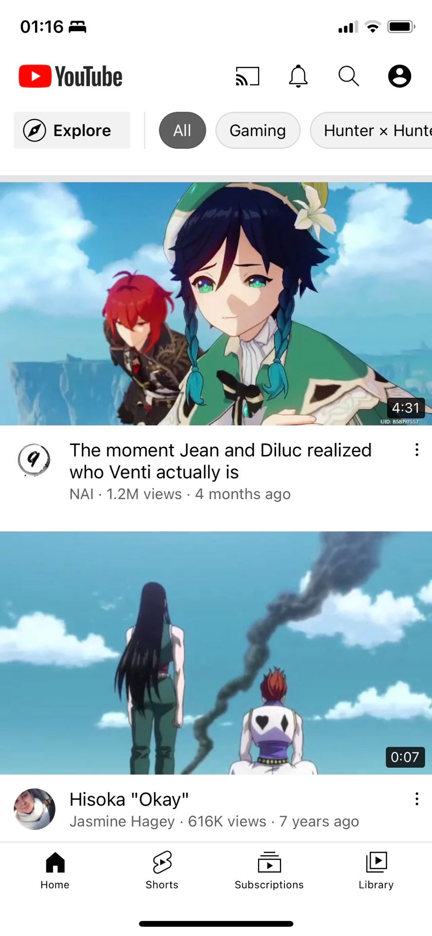 The vids legit match HoYoLAB