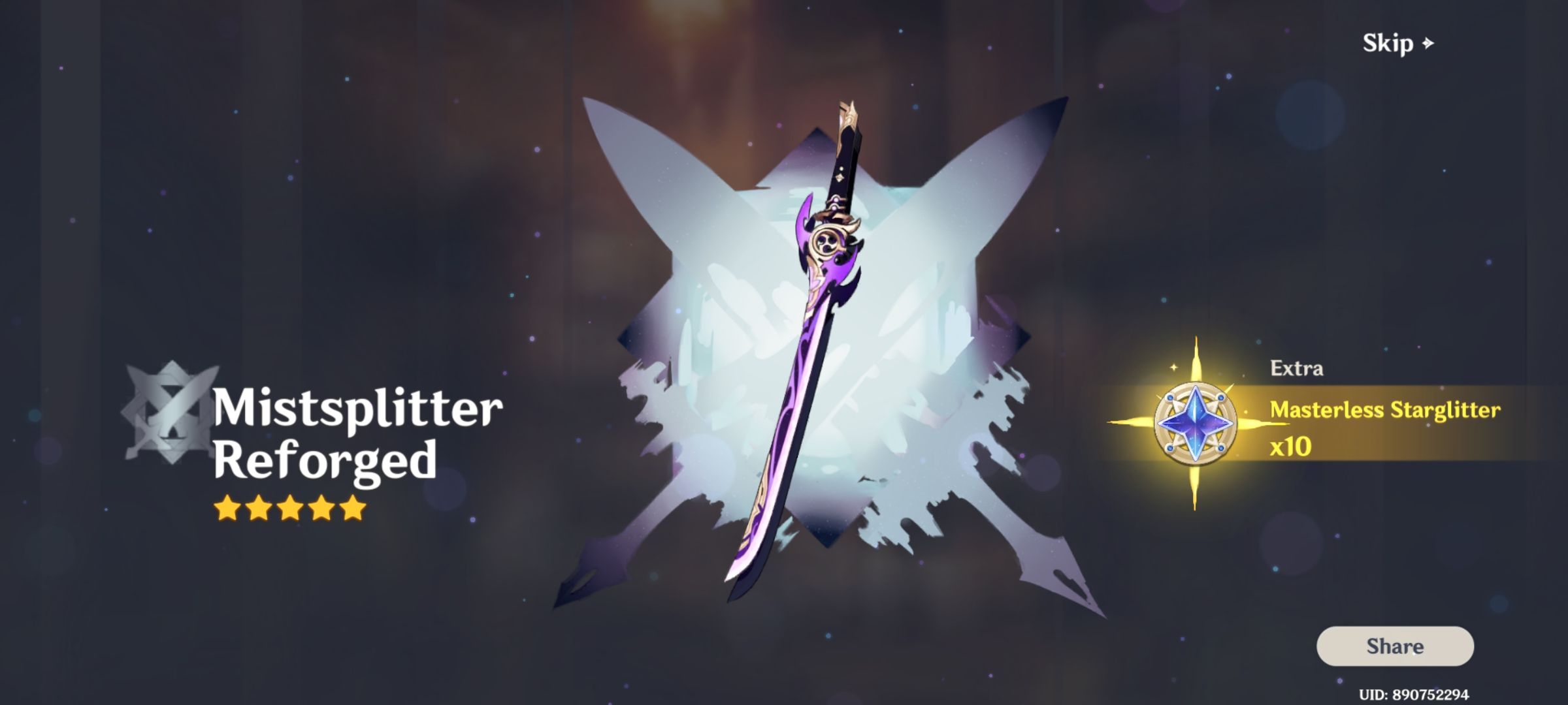 40 + pity.. first time on weapon banner.. Genshin Impact HoYoLAB