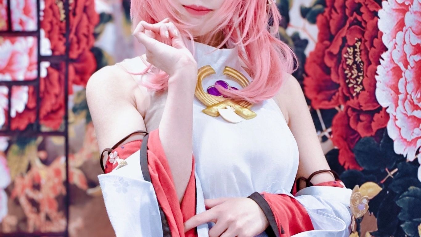 コスプレ】男装レイヤーが八重神子に挑戦してみました🦊 Genshin