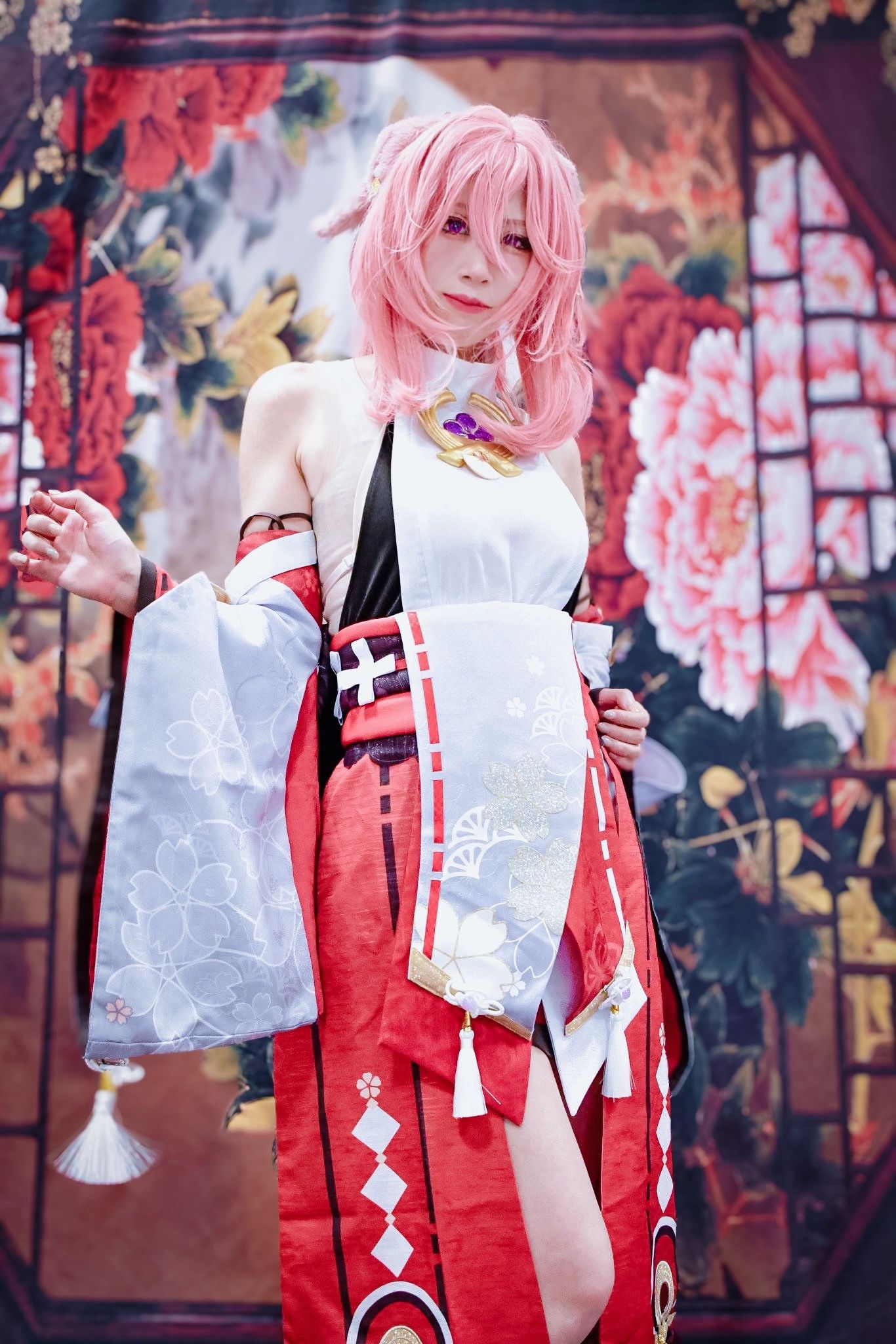 コスプレ】男装レイヤーが八重神子に挑戦してみました🦊 Genshin