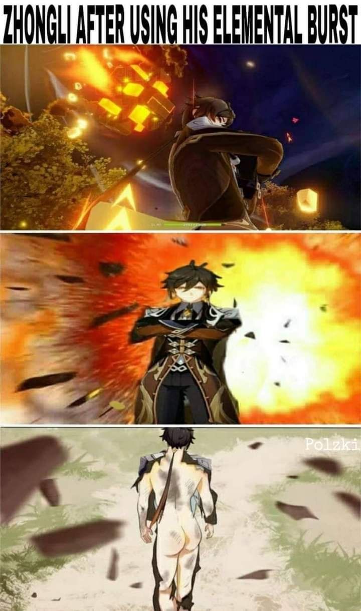 Jhongli after using his elemental Burst Genshin Impact | HoYoLAB