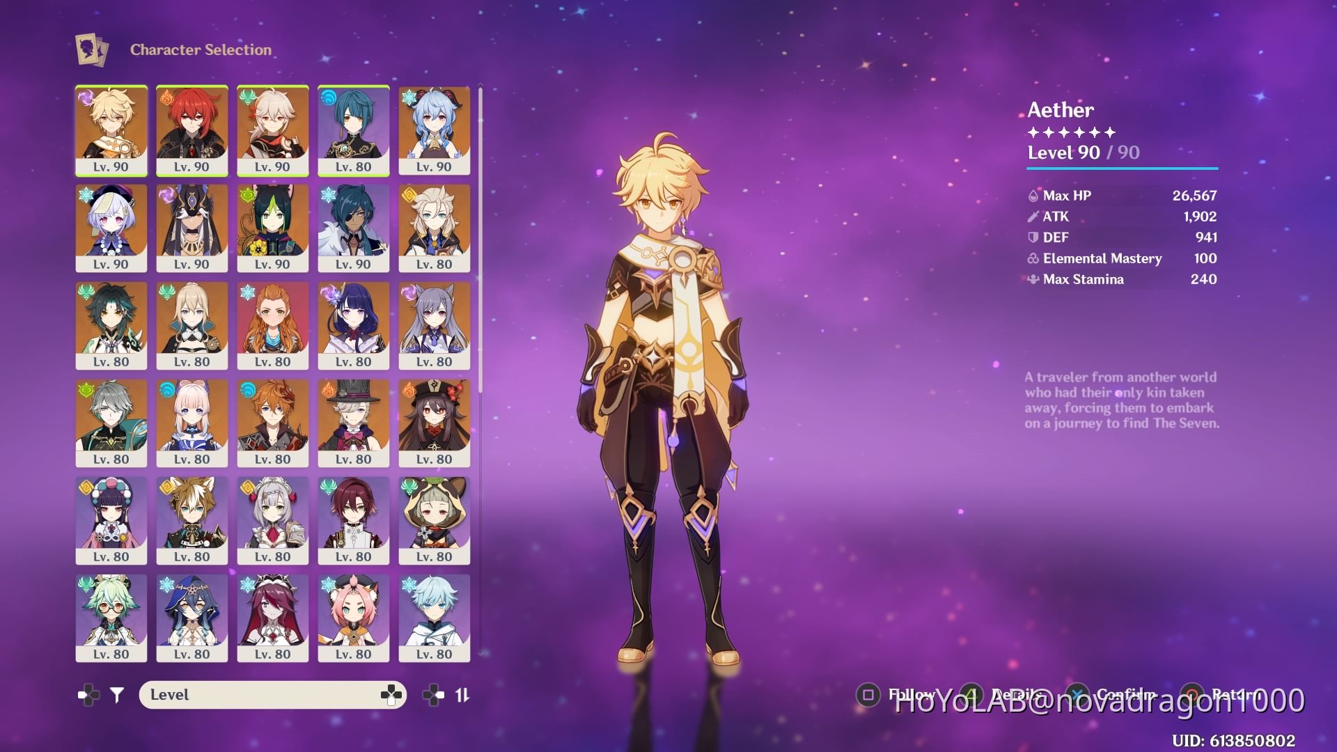 player cards Genshin Impact HoYoLAB