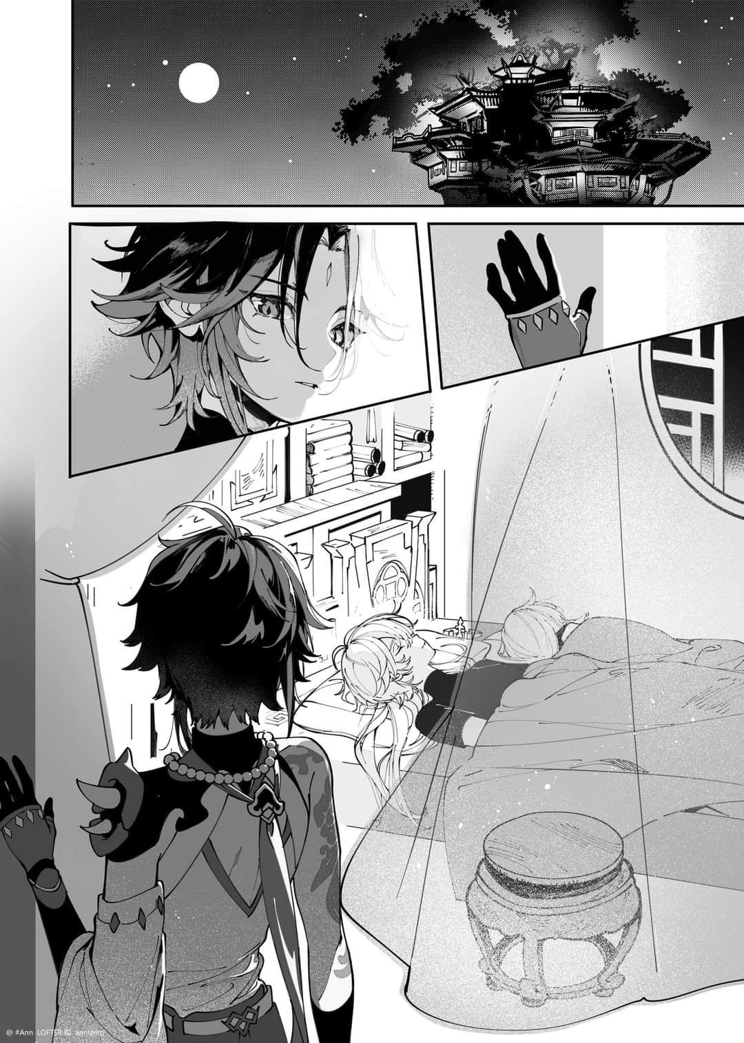 Xiao x Aether manga Genshin Impact HoYoLAB