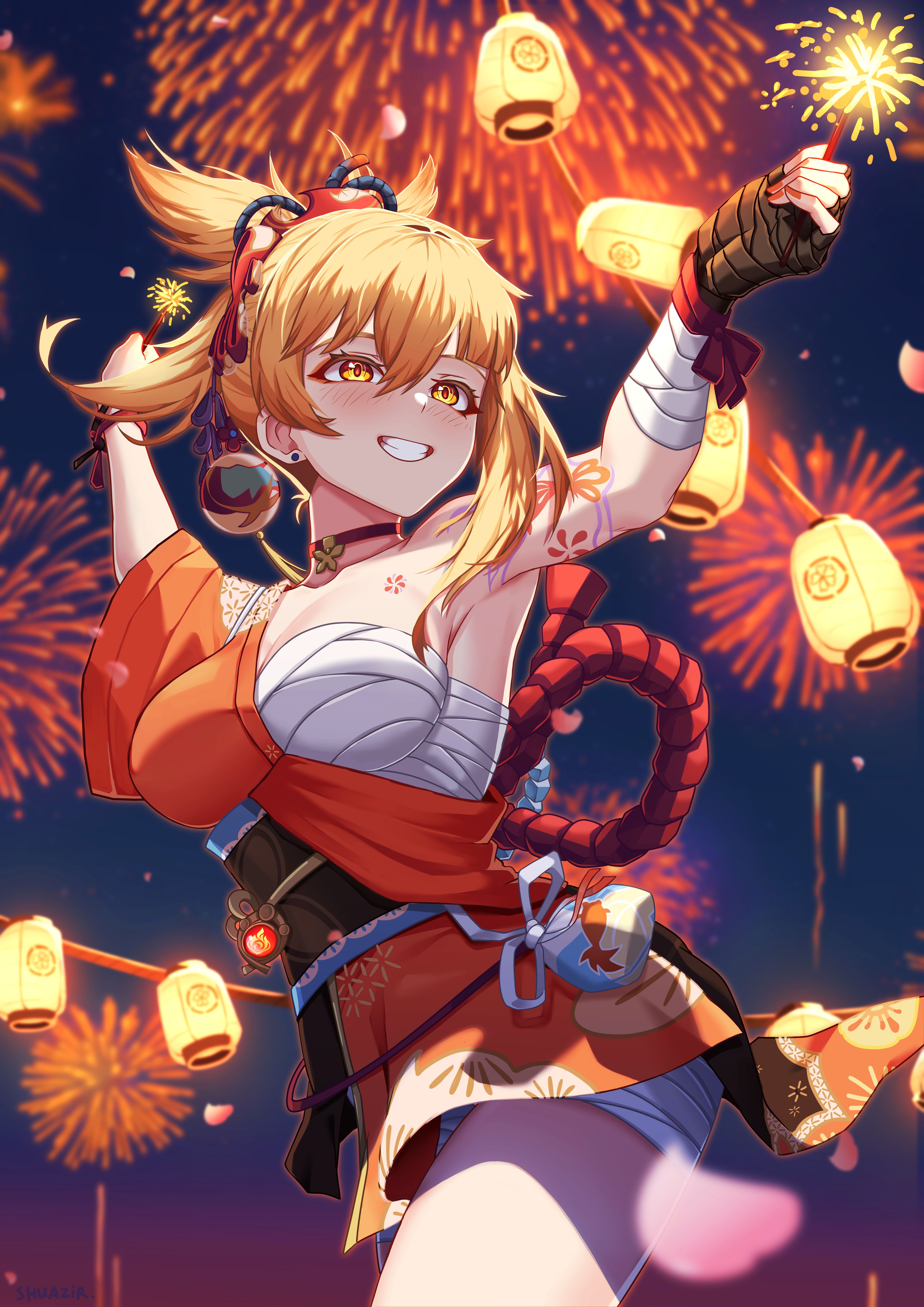Smiling fireworks genshin impact hoyolab