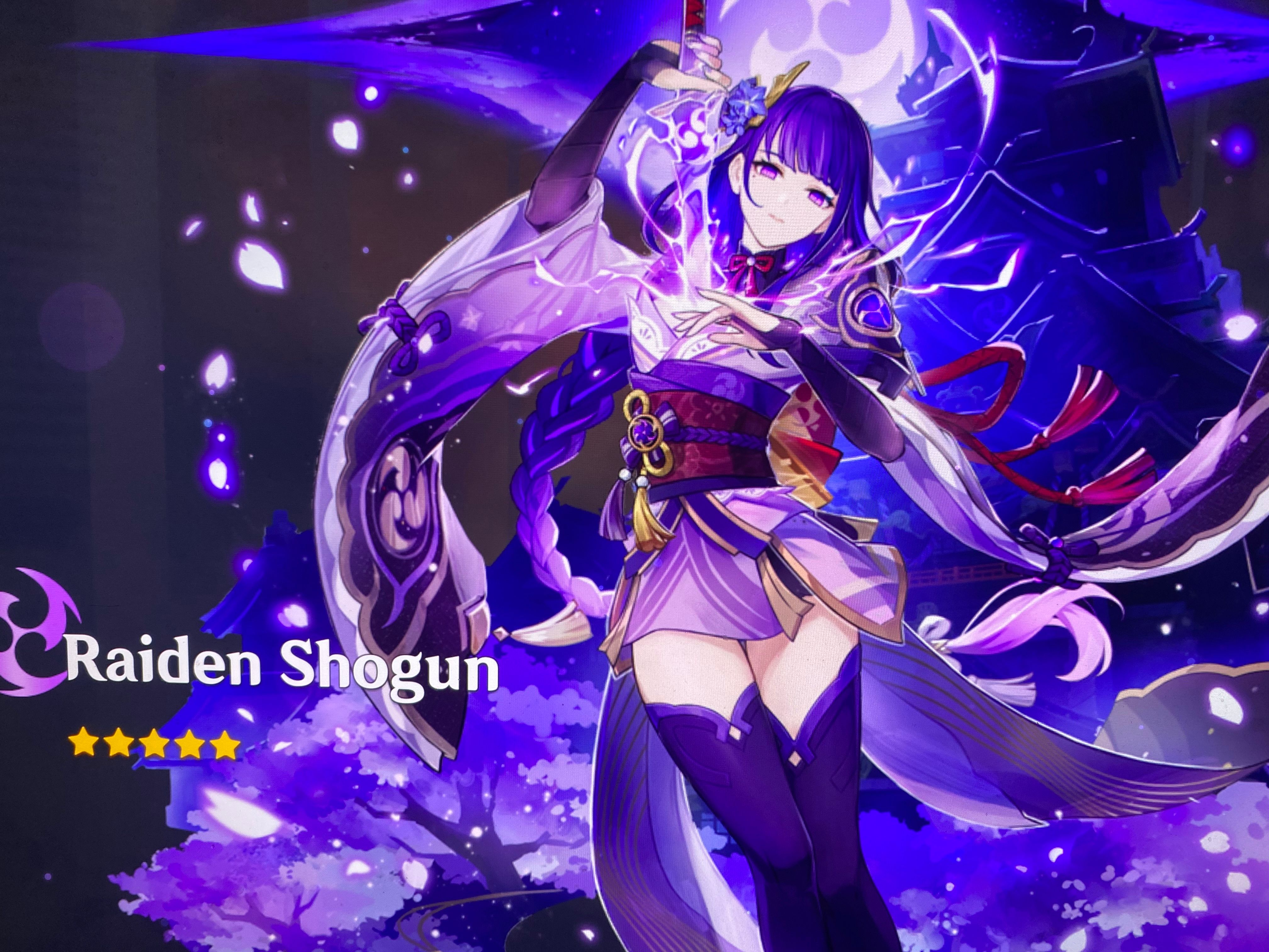 My alt got raiden! Yay! Genshin Impact | HoYoLAB