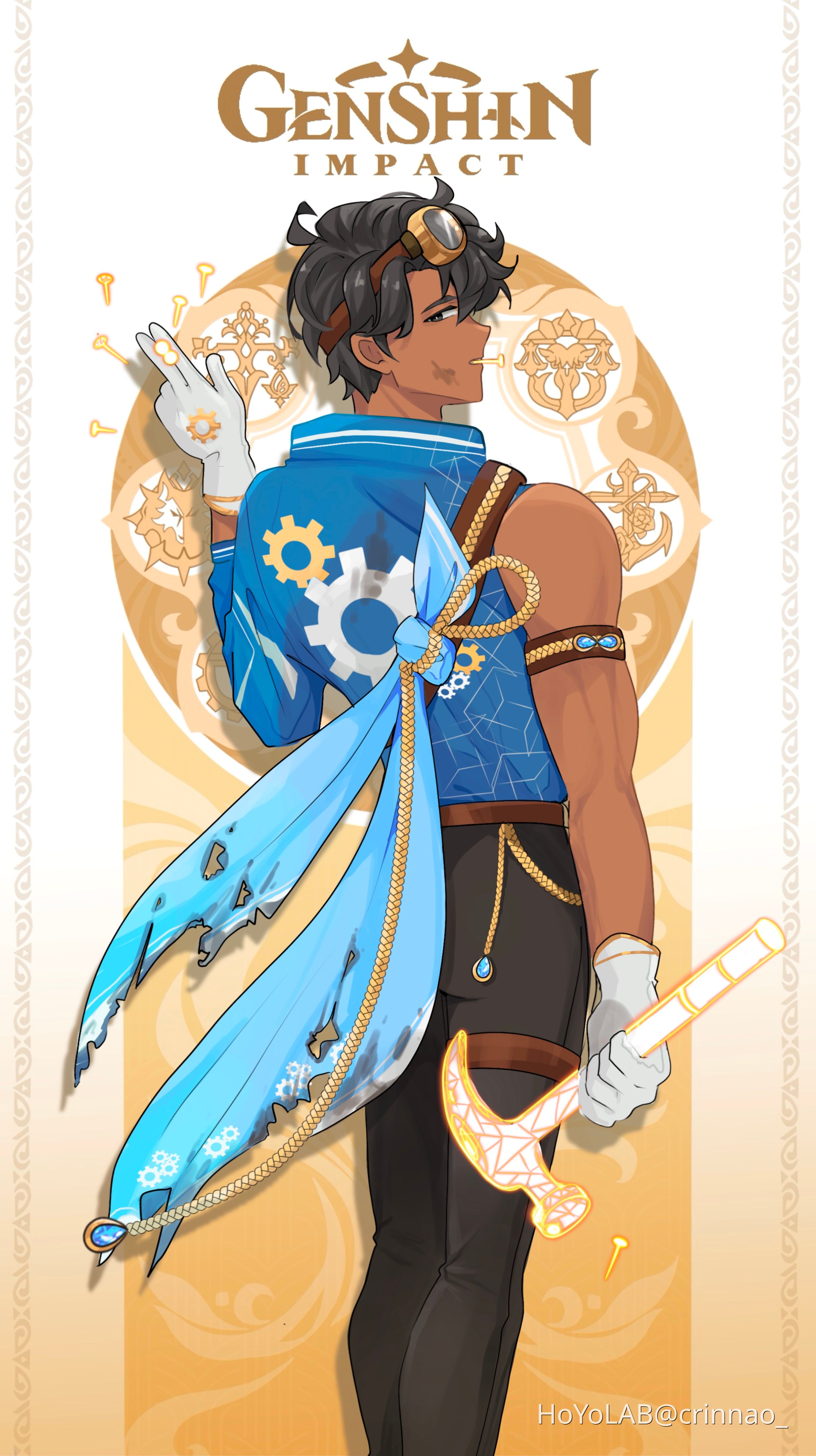 Genshin OC Haresh 4 star Geo catalyst Genshin Impact HoYoLAB