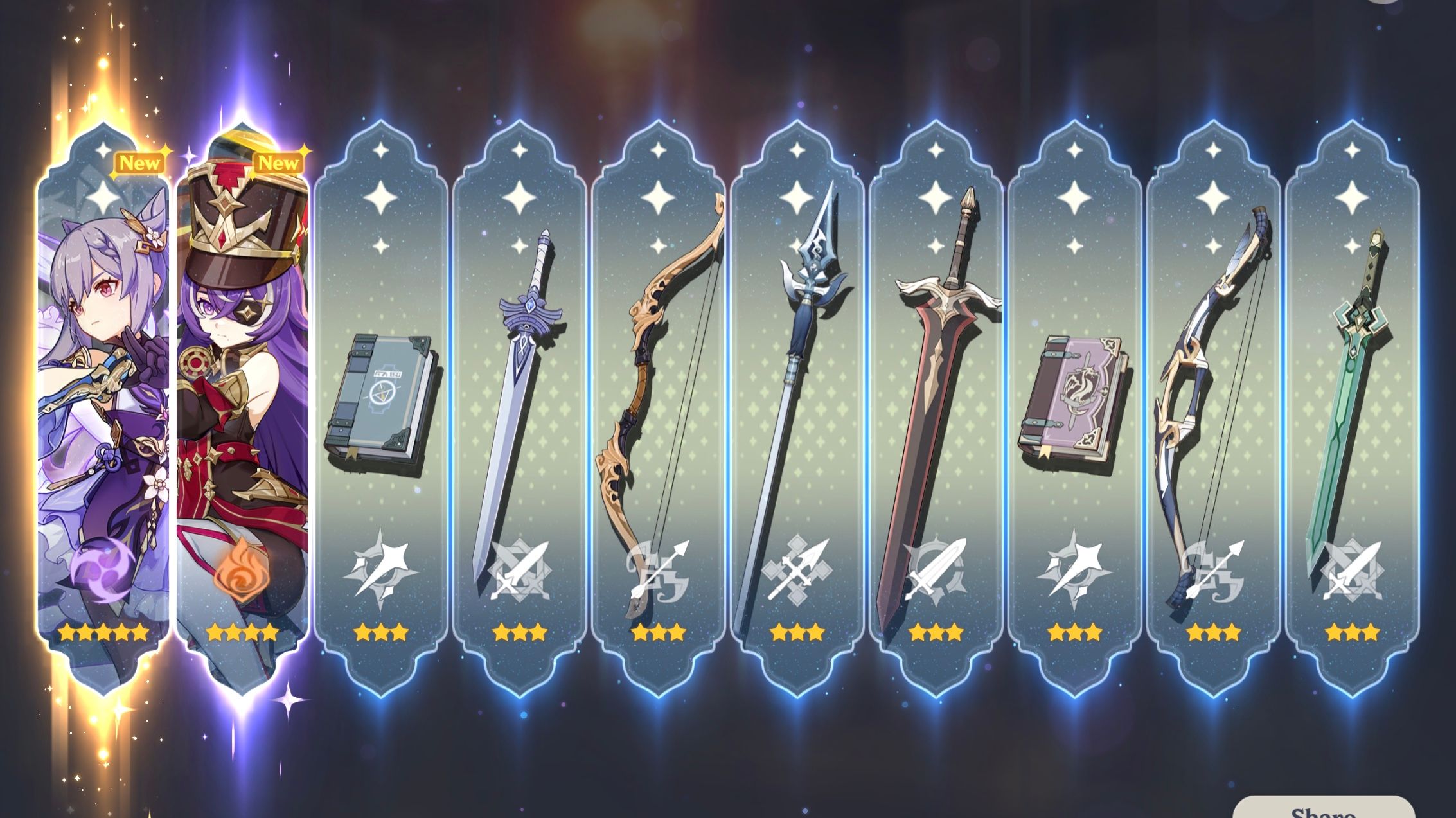 I have never been this lucky this was my first ten pull Genshin Impact ...