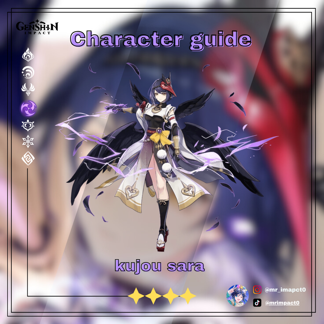 Kujou sara character guide and build Genshin Impact | HoYoLAB