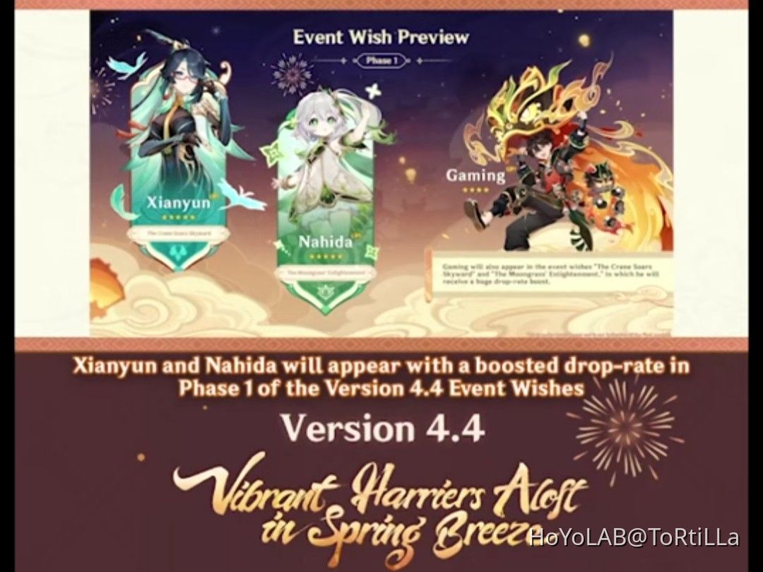 Banners leak for 4.4 Genshin Impact HoYoLAB