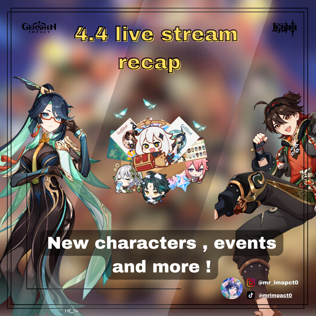 4.4 livestream recap Genshin Impact | HoYoLAB