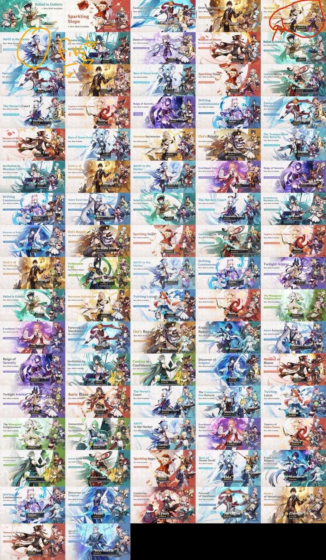 What banner did you start on and who was your first 5 star? Genshin Impact HoYoLAB