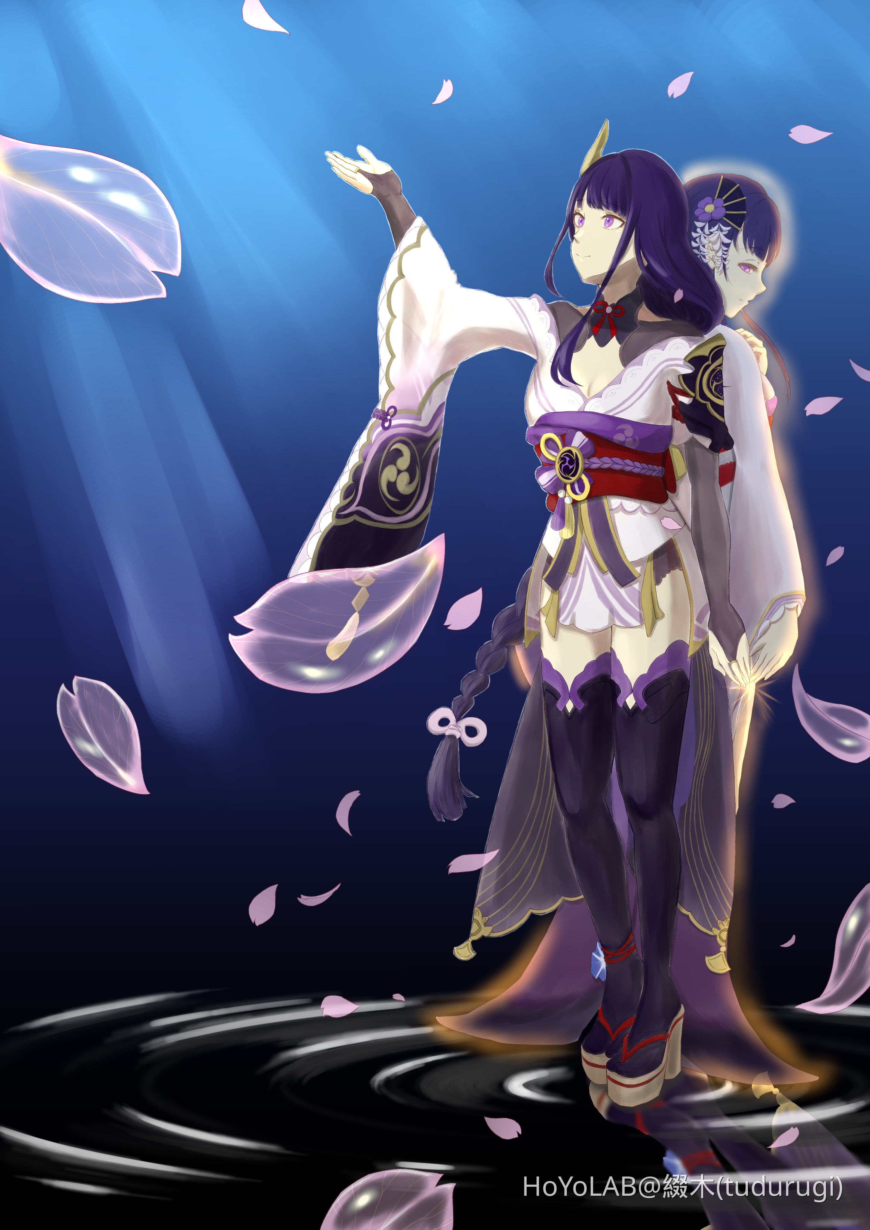 seed 様    武神雷電 雷電将軍イラスト】seed 様 武神雷電 雷電将軍 雷电将军 - R1zenの