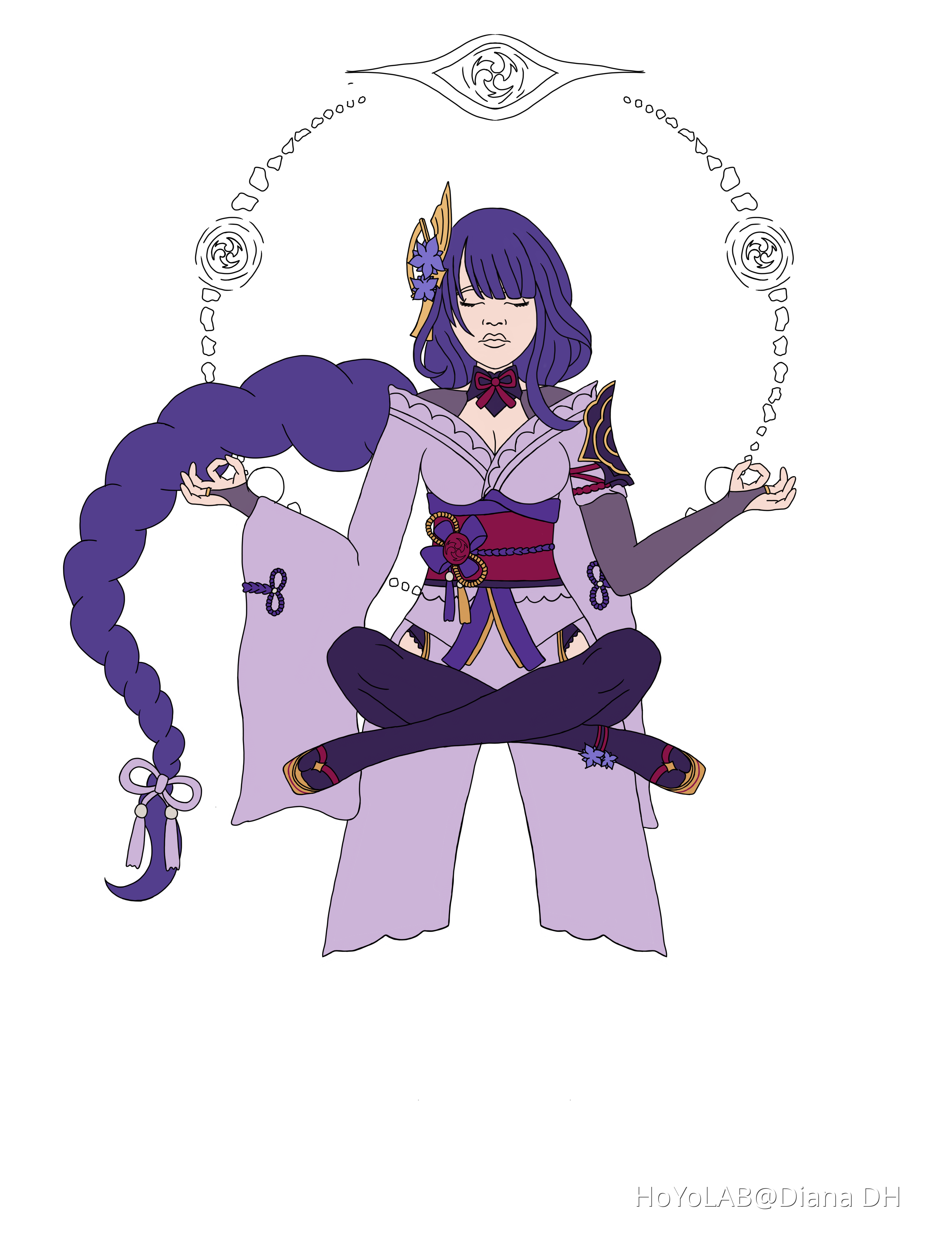 Raiden Shogun Fanart Genshin Impact | HoYoLAB