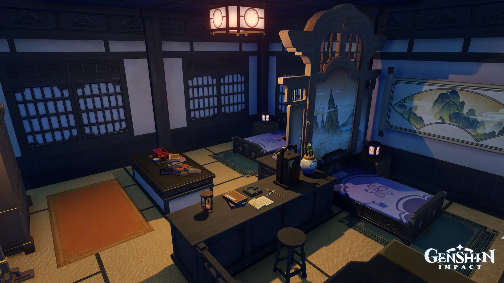 Interior of the Inazuma Mansion: Refined Estate (Old) Genshin Impact ...