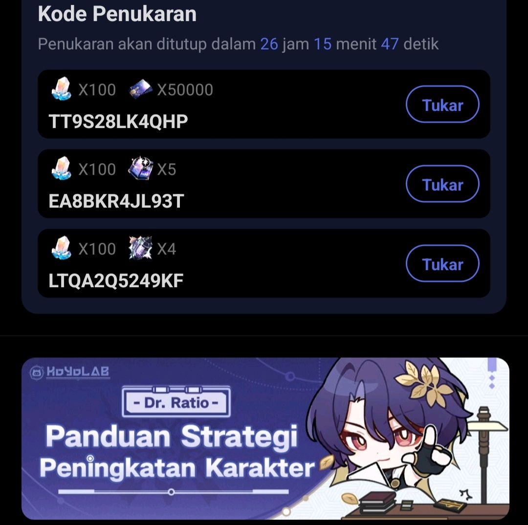 Hsr redeem code limited time edition honkai star rail hoyolab