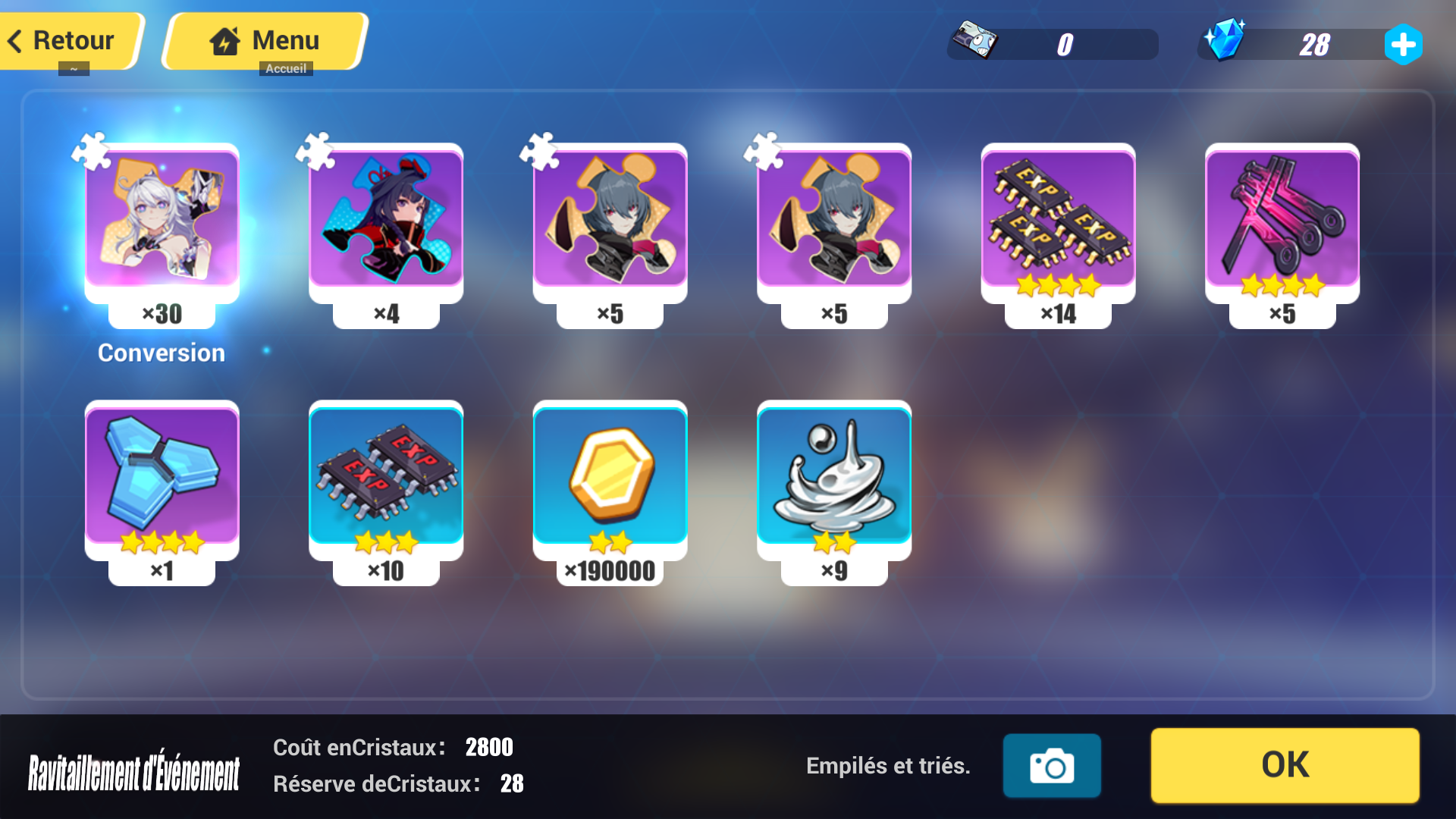 Compte Honkai Star Rail EU Fresh Castorice