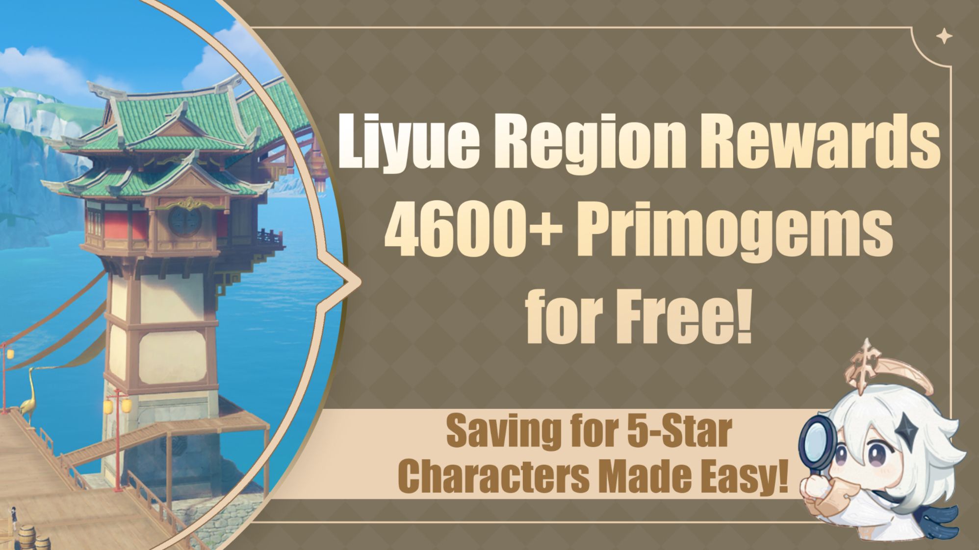 Liyue Region Rewards 4600+ Primogems for Free! Saving for 5Star