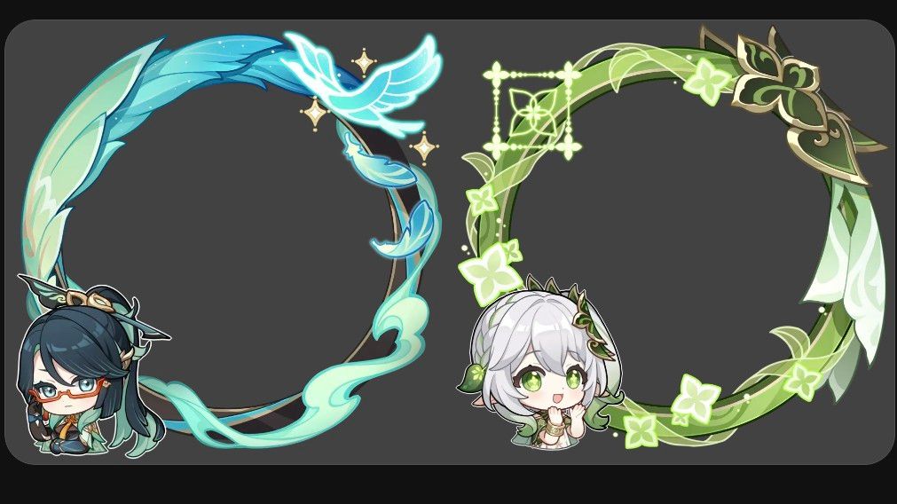 キャラクターアイコンフレーム『閑雲』『ナヒーダ』 Genshin Impact HoYoLAB