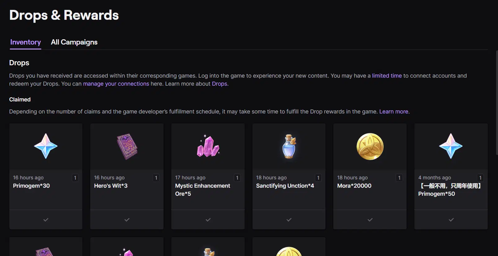 why is twitch not showing my drops progress whilst i’m streaming 