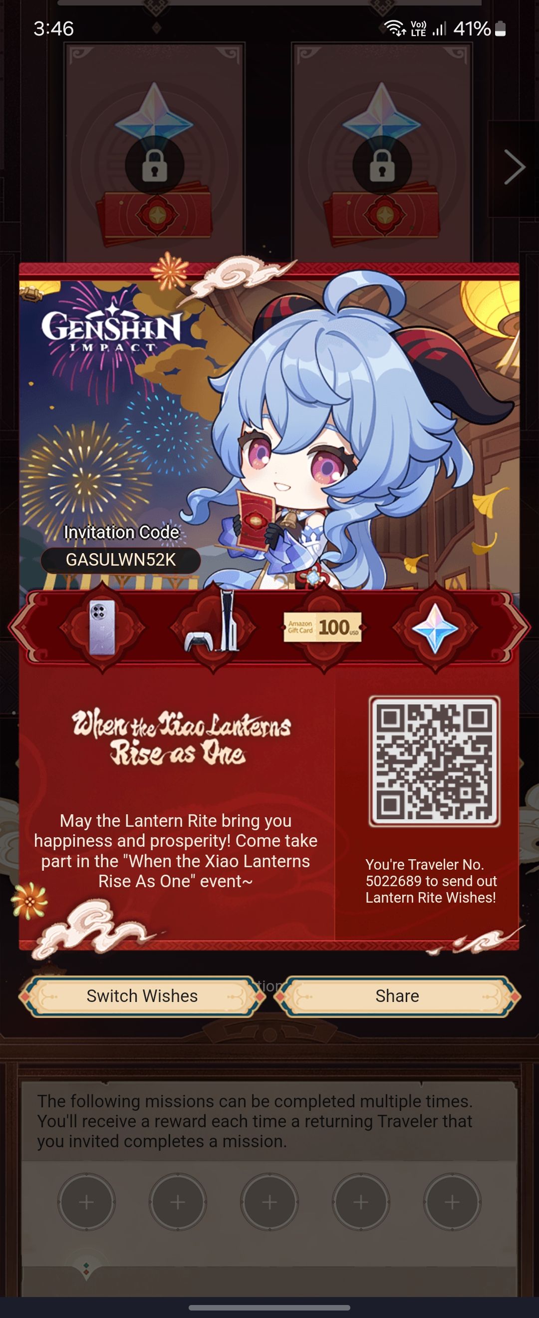 Invite your friends to redeem Genshin Impact HoYoLAB