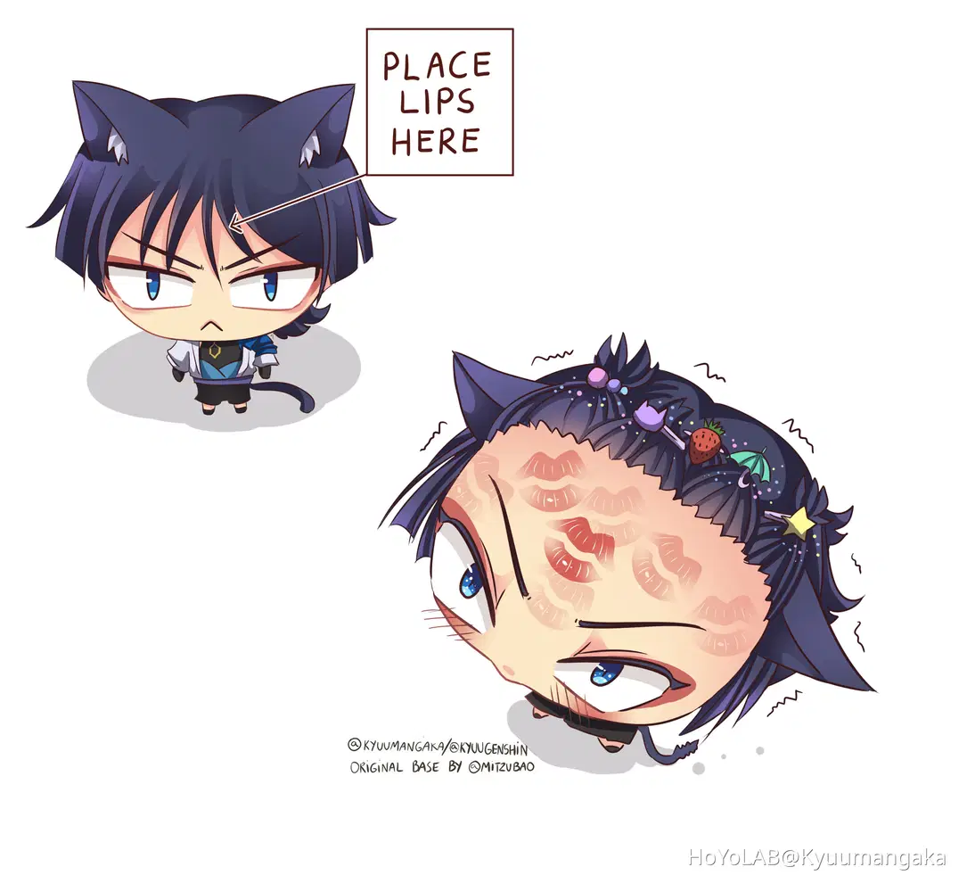 Place lips here with Scaramouche - Comic Strip (funny) Genshin Impact |  HoYoLAB