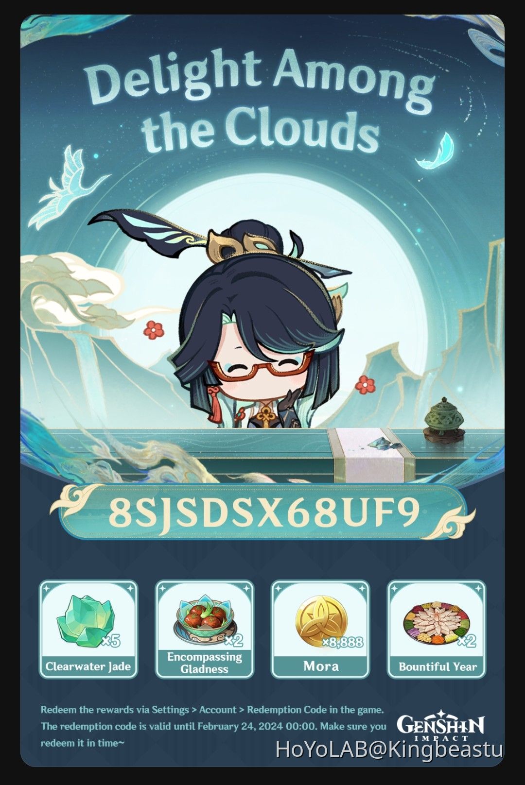 Reminder: New Redeem Code Genshin Impact | HoYoLAB