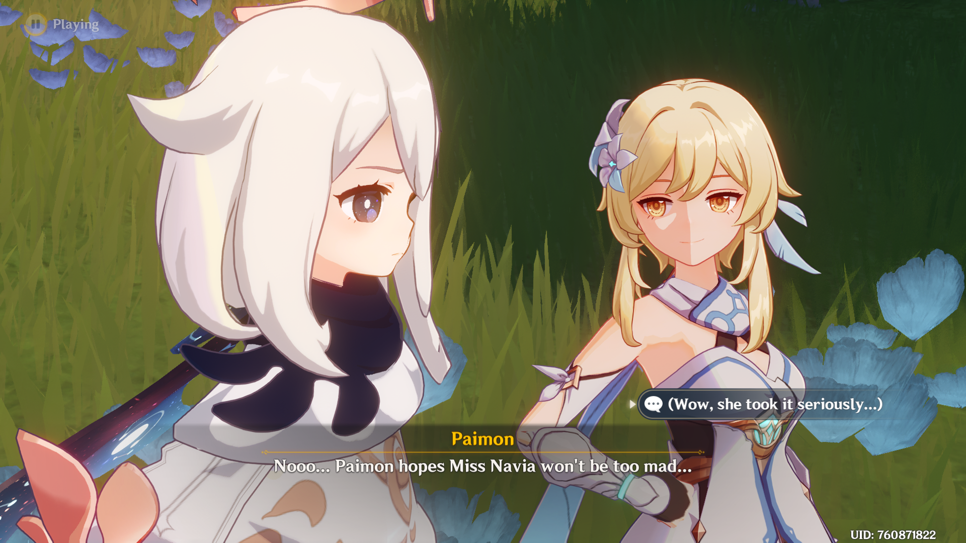 Anyone else that just loves when the traveler makes this face? Genshin ...