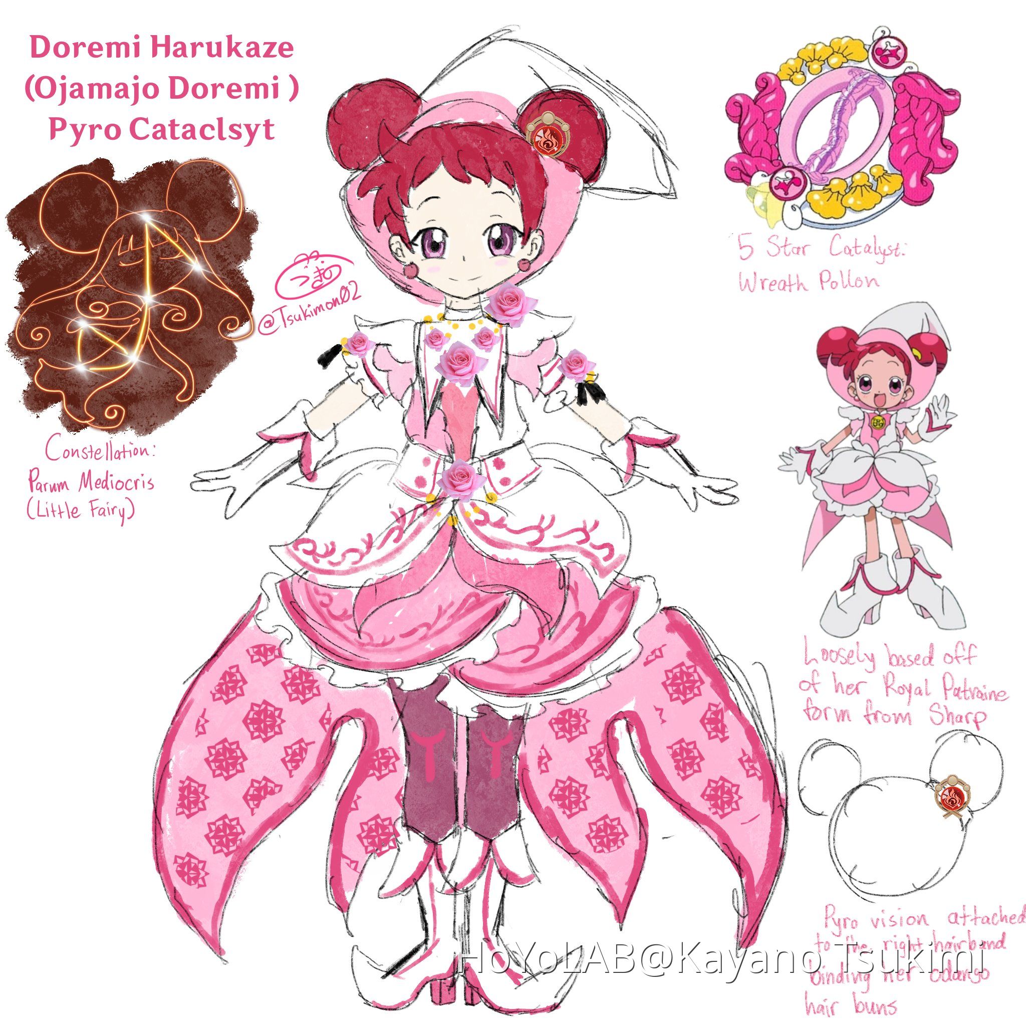 Genshin Crossover Character: Doremi Harukaze (Ojamajo Doremi) Genshin  Impact | HoYoLAB, image size:2048x2048
