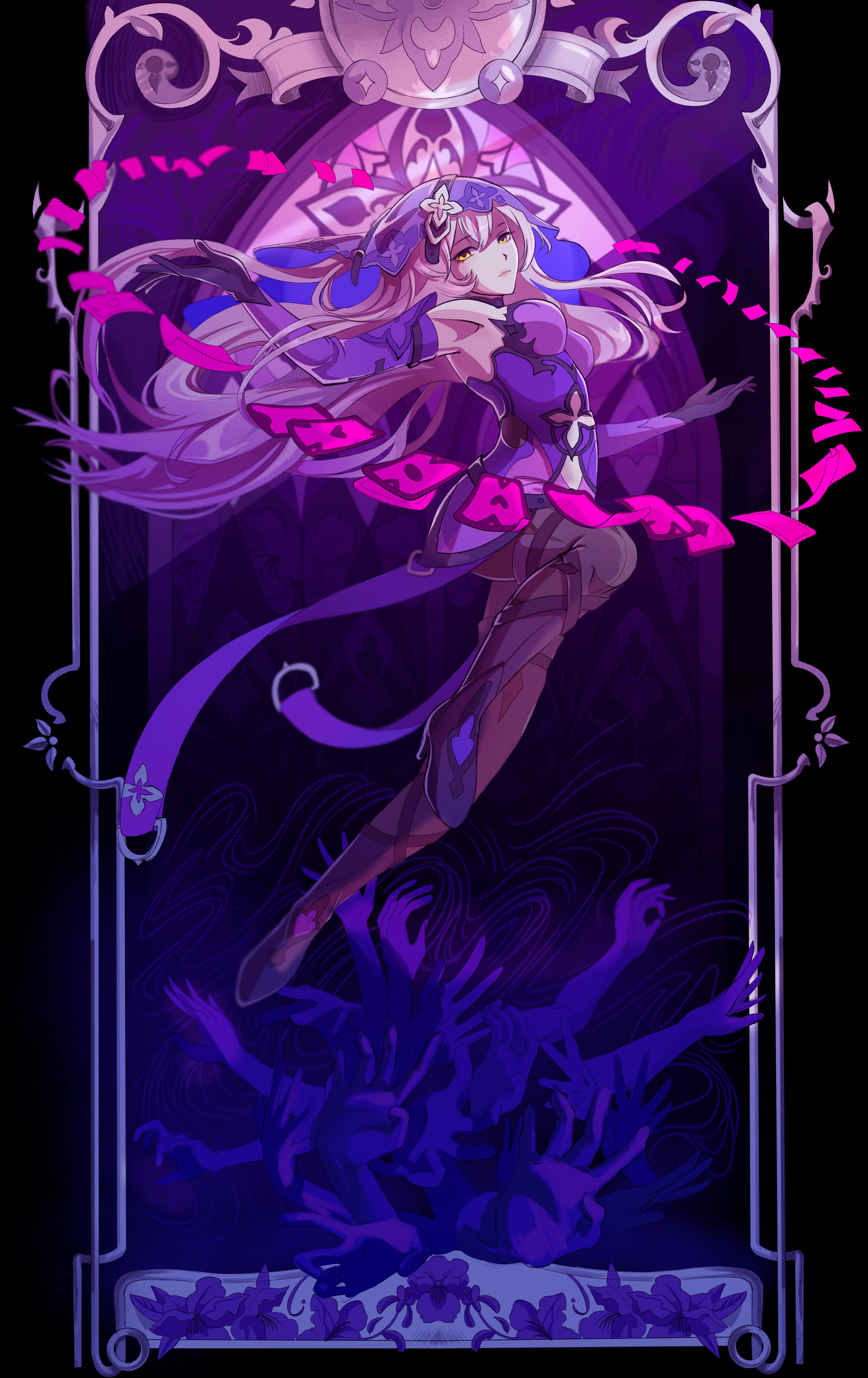 Playing Cards With A Beautiful Woman Black Swan Honkai Star Rail playing-cards-with-a-beautiful-woman-black-swan-honkai-star-rail