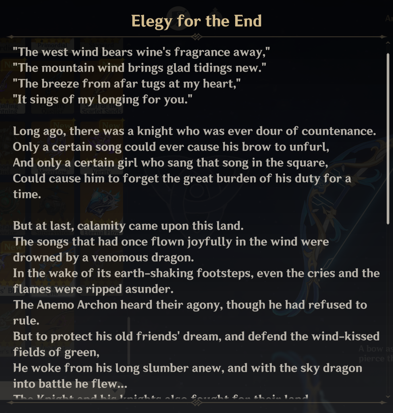 Elegy for the End's lore is about Signora! Genshin Impact