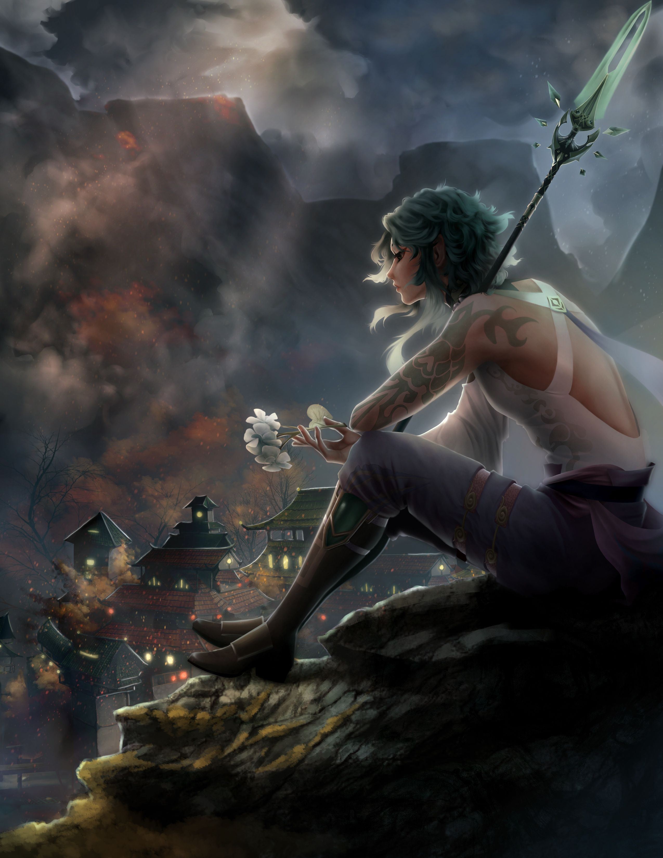 My submission For Xiao’s Fan art contest Genshin Impact | HoYoLAB