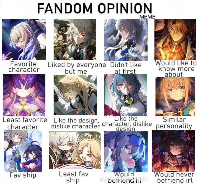 HSR character opinions Honkai: Star Rail | HoYoLAB