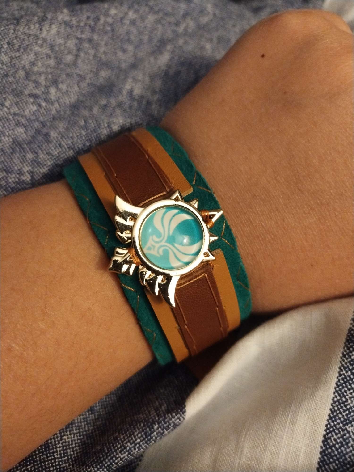 7pcs Genshin Impact Porte-clés, Dieu's Eye Genshin Impact Bracelet Genshin Impact Collier Bague Boucle Doreille